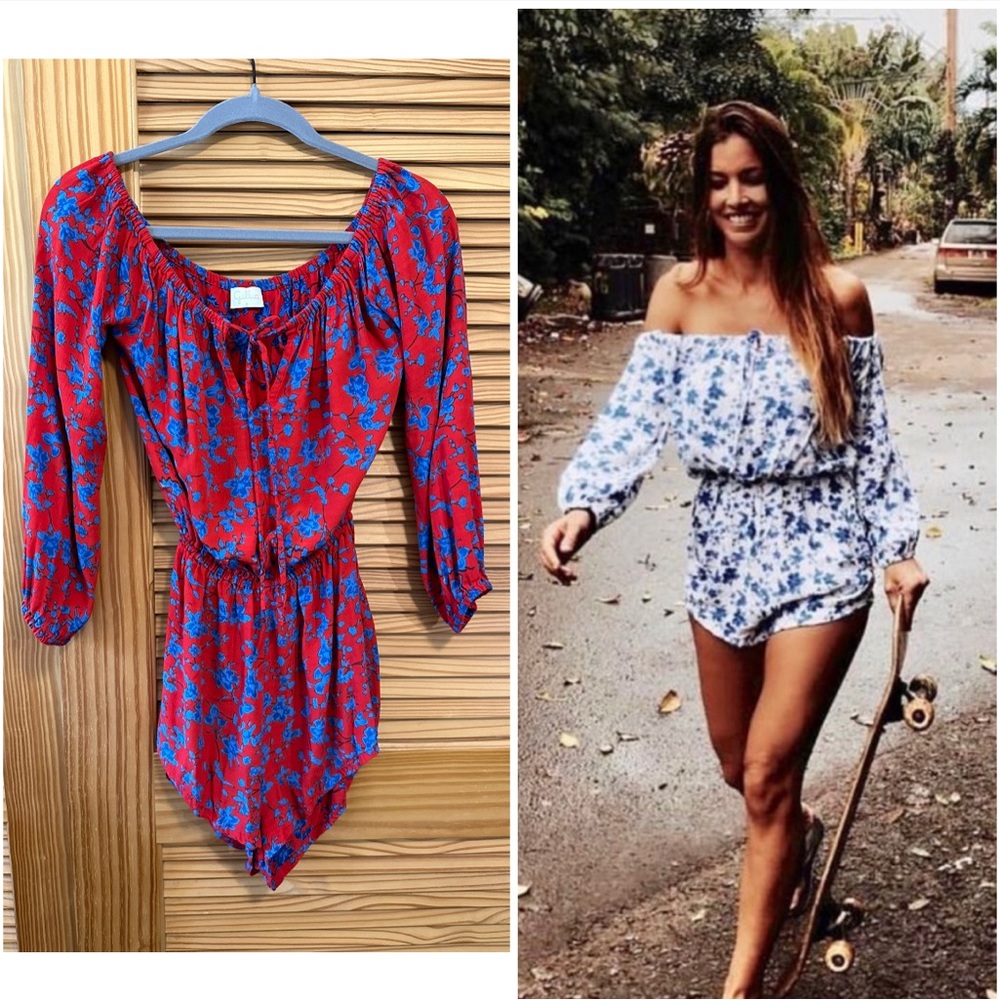 Gillia Floral Hawaii Romper XS/S